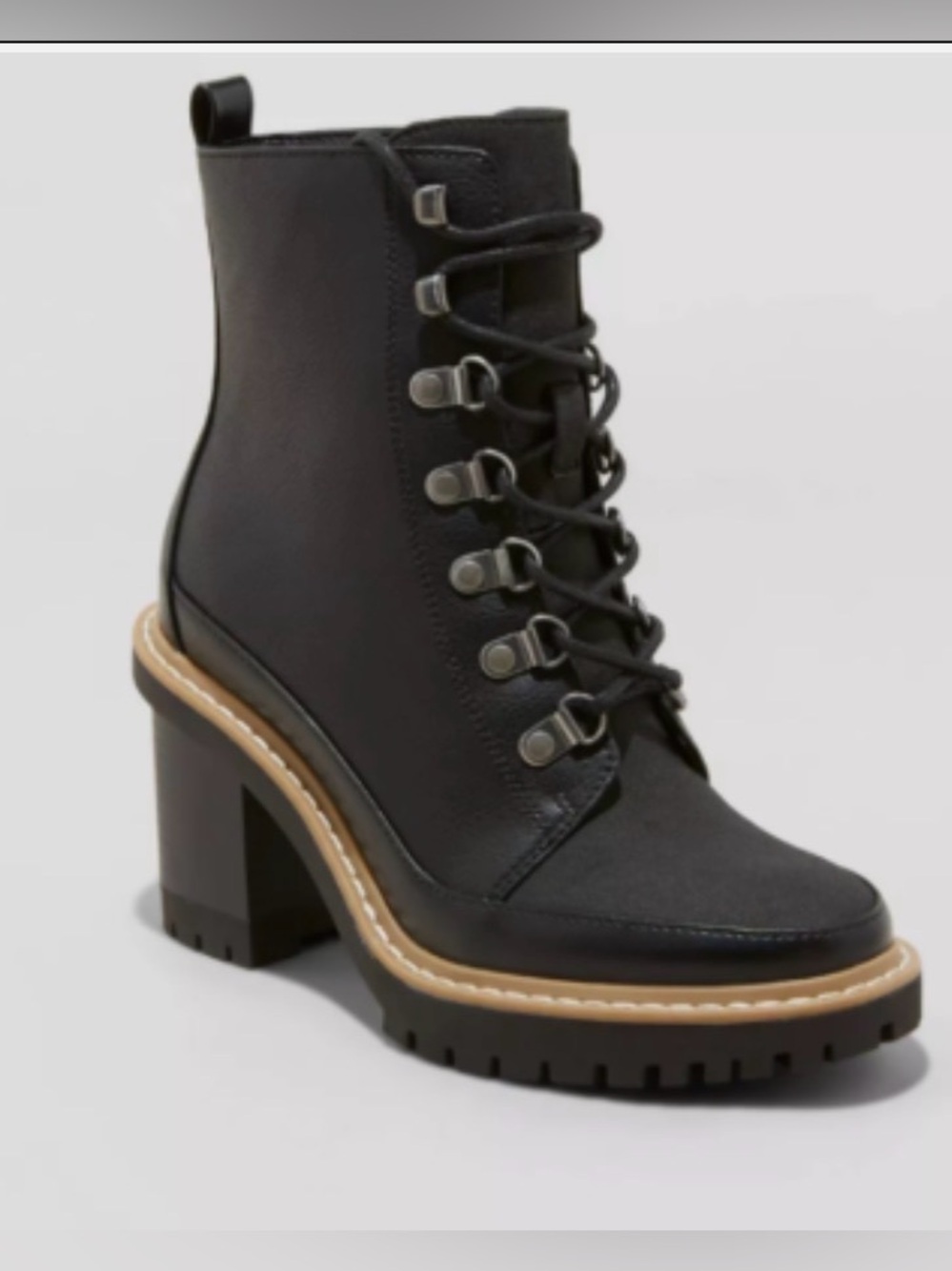 A New Day-Women's Black Tessa 4" heel Ankle boots